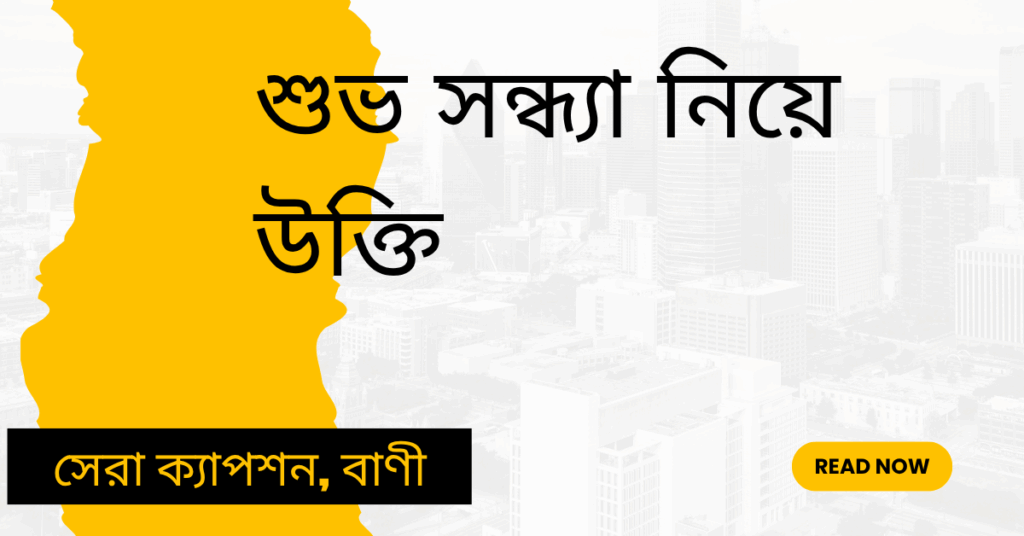 শুভ সন্ধ্যা নিয়ে উক্তি – বাছাইকৃত সেরা উক্তি ক্যাপশন শুভ সন্ধ্যা নিয়ে উক্তি