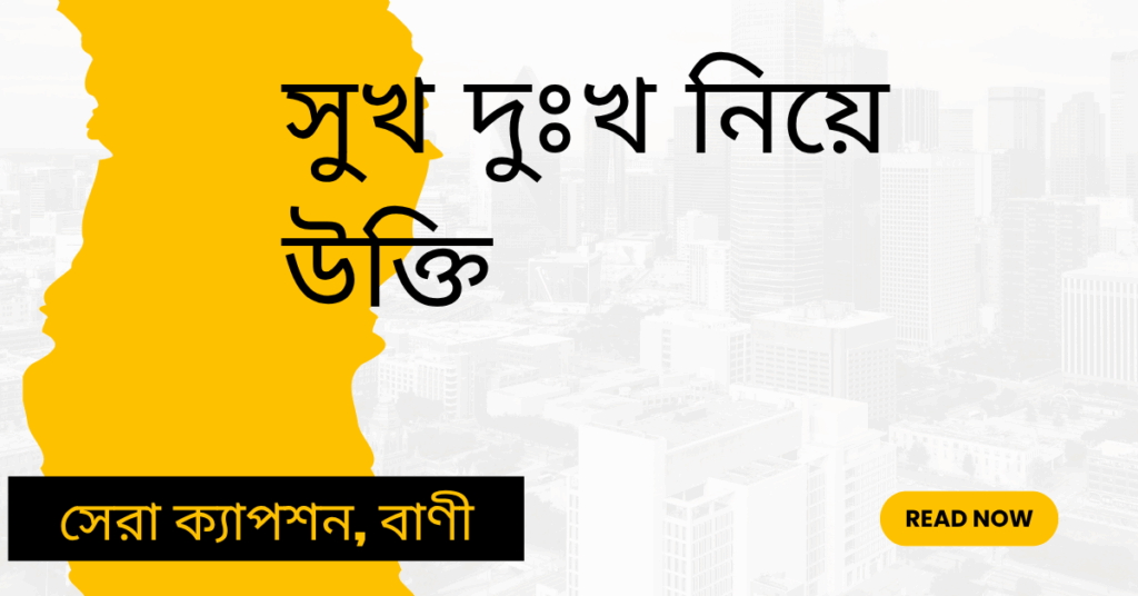 সুখ দুঃখ নিয়ে উক্তি – বাছাইকৃত সেরা উক্তি ক্যাপশন সুখ দুঃখ নিয়ে উক্তি