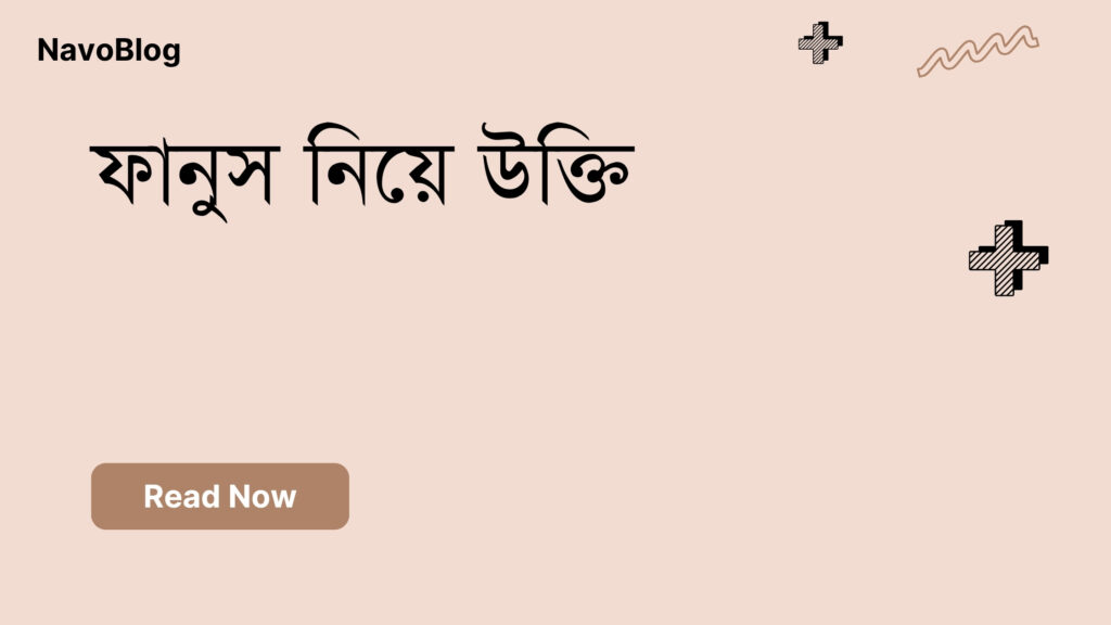 ফানুস নিয়ে উক্তি