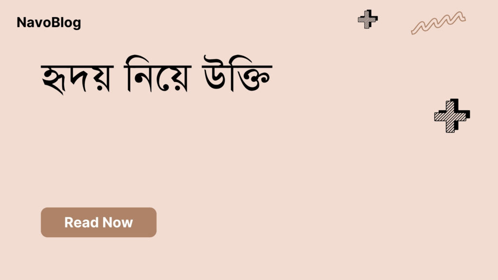 হৃদয় নিয়ে উক্তি – জীবনের জন্য বাছাইকৃত সেরা উক্তি ও ক্যাপশন হৃদয় নিয়ে উক্তি